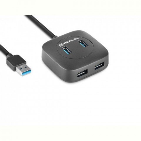 USB-хаб REAL-EL HQ-187 4 ports