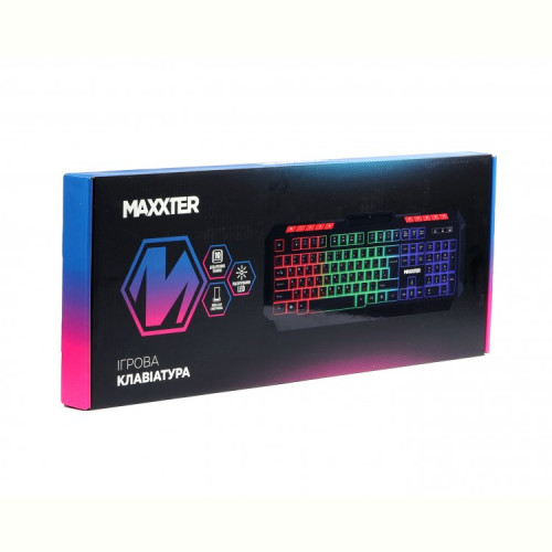 Клавiатура Maxxter KBG-UML-02B-UA Black