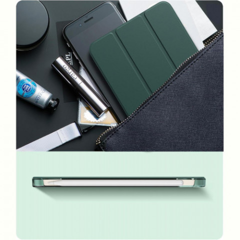 Чохол-книжка BeCover Tri Fold Hard для Apple iPad Mini 7 2024 8.3" Dark Green (712451)