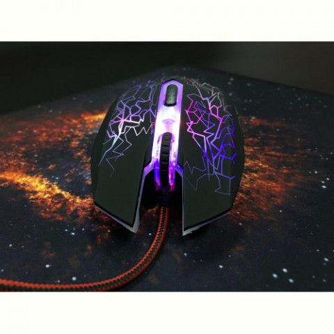 Миша GamePro GS347 Black USB + килимок