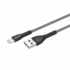 Кабель ColorWay USB-Lightning, braided cloth, 3А, 1м, Gray (CW-CBUL041-GR)