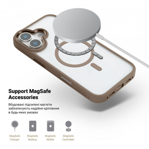 Чохол ArmorStandart Unit MagSafe для Apple iPhone 16 Plus Titanium Gold (ARM79291)