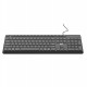 Клавіатура мембранна 2E KS405 104key, USB-A, EN/UK, чорний