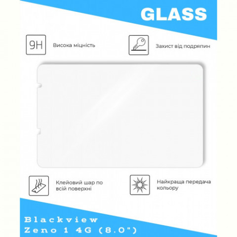 Захисне скло BeCover для Blackview Zeno 1 4G 8.0" (714899)
