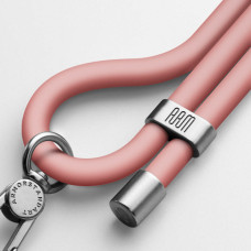 Ремінець для смартфону ArmorStandart Silicone Rope Titanium Pink with Grey holder (ARM76275)
