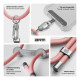 Ремінець для смартфону ArmorStandart Silicone Rope Titanium Pink with Grey holder (ARM76275)