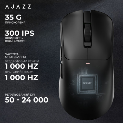 Бездротова миша Ajazz AJ200 Near Link AI MC White (AJ200-NL-AI-MC-W) Купити в Україні