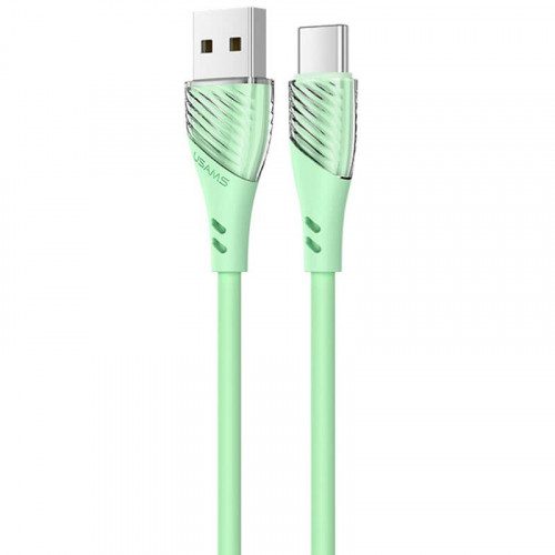 Кабель Usams US-SJ494 USB - USB Type-C, 1 м, Green (SJ494USB02)