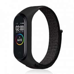 Ремінець BeCover Nylon Style для Xiaomi Mi Smart Band 7 Dark-Black (707658)