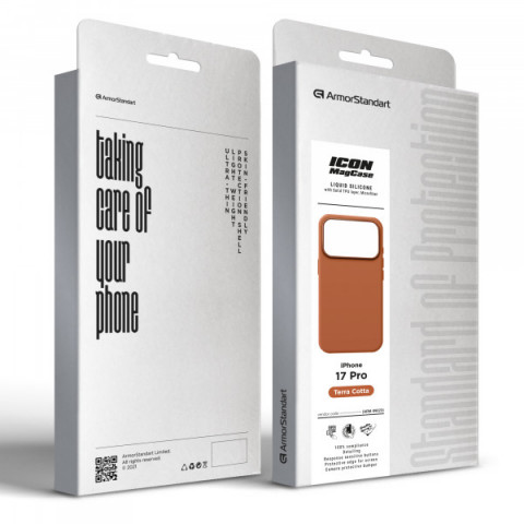 Чохол ArmorStandart ICON2 MagCase для Apple iPhone 17 Pro Terra Cotta (ARM89023)