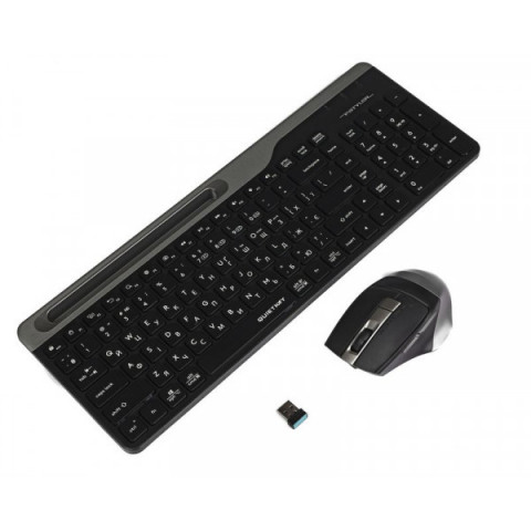 Комплект A4Tech Fstyler FB2535C клавіатура з мишою , USB, колір димчато-сірий