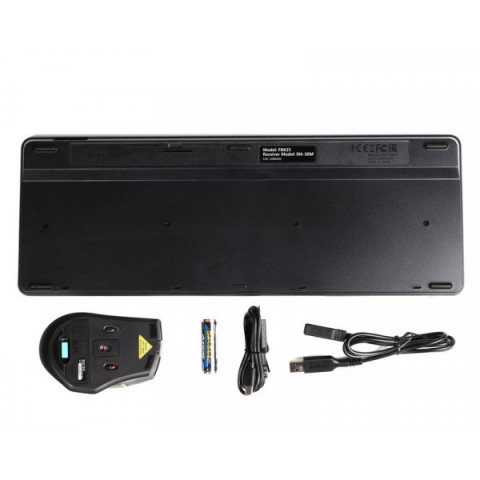 Комплект A4Tech Fstyler FB2535C клавіатура з мишою , USB, колір димчато-сірий