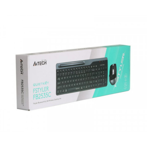 Комплект A4Tech Fstyler FB2535C клавіатура з мишою , USB, колір димчато-сірий