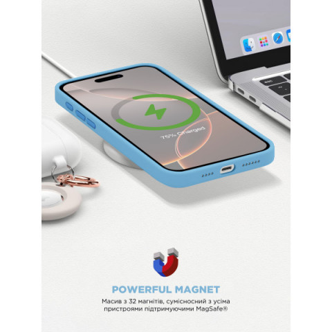 Чохол ArmorStandart ICON2 MagSafe для Apple iPhone 16 Pro Capri Blue (ARM80193)