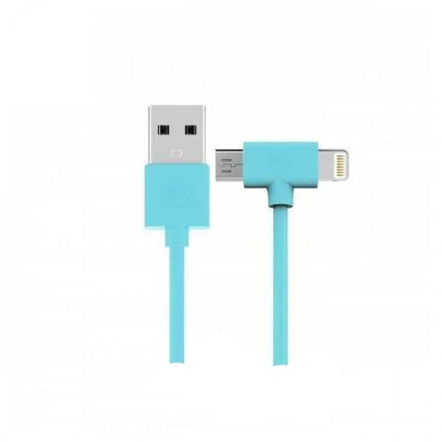 Кабель WK WDC-008 Axe Lightning/microUSB, 1м Blue (6970349287308)