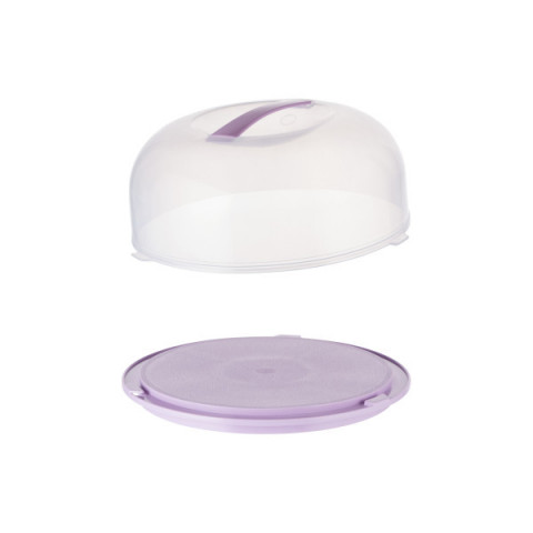 Тортівниця з кришкою Ardesto Tasty baking, 28.4х11.5см, пластик, ліловий