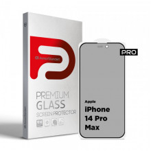 Захисне скло ArmorStandart Pro Anti-spy Matte для Apple iPhone 14 Pro Max Black (ARM68605)