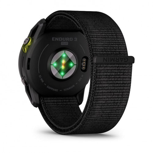 Смарт-годинник Garmin Enduro 3 Carbon Gray DLC Titanium with Black Nylon (010-02751-00)