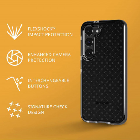 Чохол-накладка Tech21 Evo Check для Samsung Galaxy S23 SM-S911 Black (T21-10069)