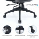 Крісло офісне OfficePro Skyline OC580-B-DG-DG Купити в Україні