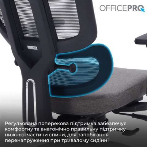 Крісло офісне OfficePro Skyline OC580-B-DG-DG Купити в Україні