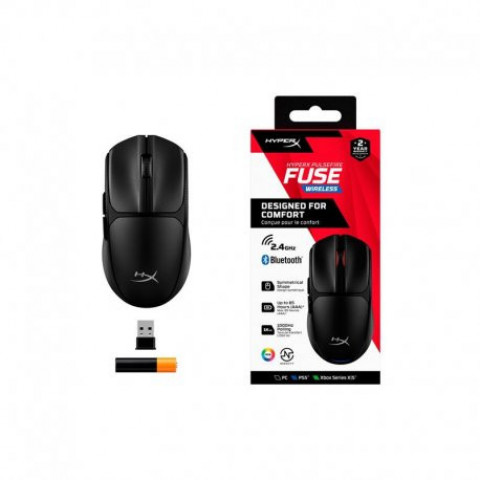 Миша ігрова HyperX Pulsefire Fuse WL Black (A1KY6AA)