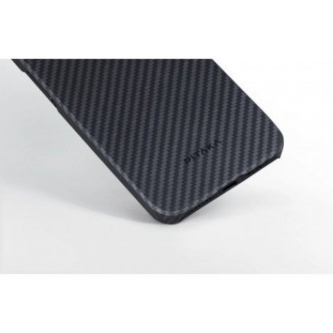 Чохол Pitaka MagEZ 4 Twill 1500D Case для iPhone 15 Plus Black/Grey (KI1501M)