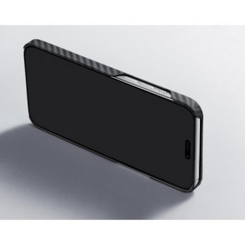 Чохол Pitaka MagEZ 4 Twill 1500D Case для iPhone 15 Plus Black/Grey (KI1501M)