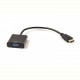 Кабель PowerPlant (CA910885) HDMI-VGA, 0.15м, чорний