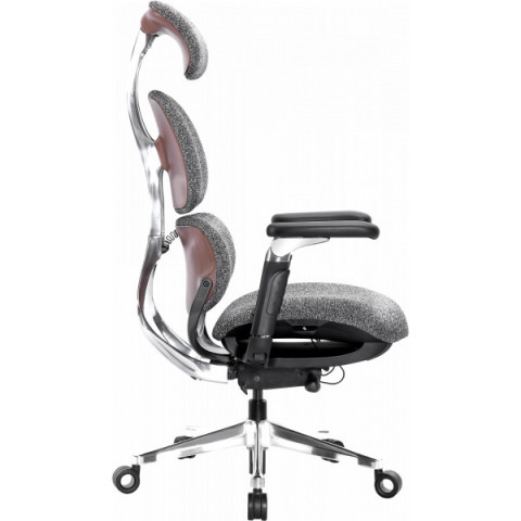 Офісне крісло GT Racer X-819 Fabric Wood Gray