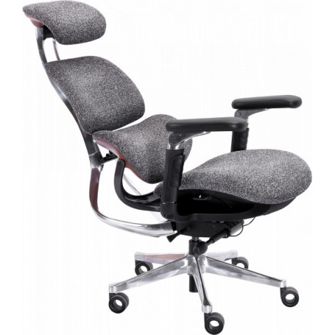 Офісне крісло GT Racer X-819 Fabric Wood Gray