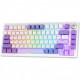 Бездротова клавіатура ігрова Proove Gaming Coupe (Eng, Ukr) White/Purple (WKCP00022404)
