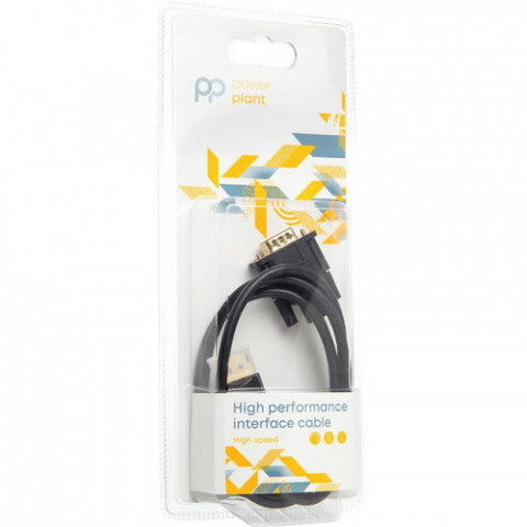 Кабель PowerPlant (CA911882) DisplayPort - VGA (M/M), 1 м