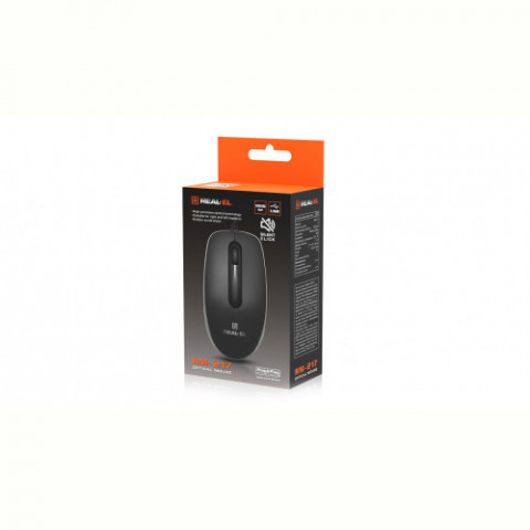 Миша REAL-EL RM-217 Black (EL123200038)