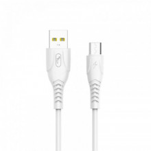 Кабель SkyDolphin S08V USB - microUSB 1м, White (USB-000564)