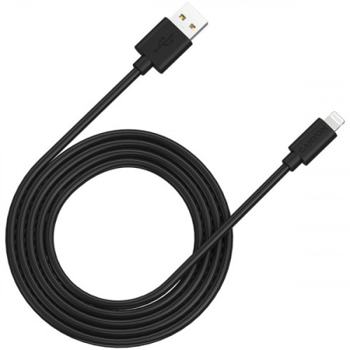 Кабель Lightning Canyon Charge & Sync USB-A to Lightning 2m Black (CNS-MFIC12B)