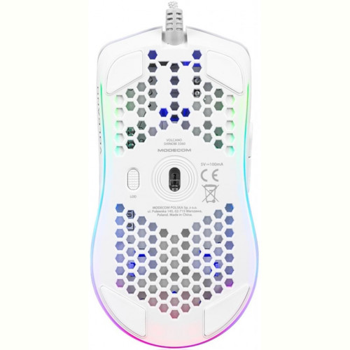 Мишка Modecom Volcano Shinobi 3360 (M-MC-SHINOBI-3360-200) White USB