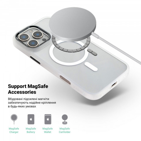 Чохол ArmorStandart Unit MagSafe для Apple iPhone 16 Pro Max Matte Clear (ARM78716)