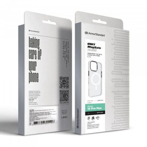 Чохол ArmorStandart Unit MagSafe для Apple iPhone 16 Pro Max Matte Clear (ARM78716)