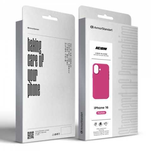 Чохол ArmorStandart ICON2 Case для Apple iPhone 16 Fuchsia (ARM81299)