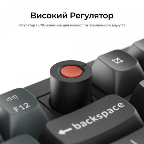 Клавіатура дротова Keychron V6 8K Keychron Super Red Switch Black RGB (V6W-D1-UA) Купити в Україні
