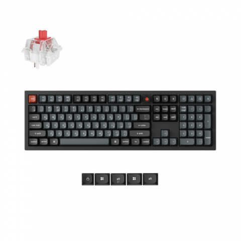 Клавіатура дротова Keychron V6 8K Keychron Super Red Switch Black RGB (V6W-D1-UA) Купити в Україні