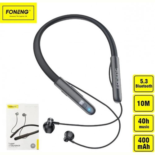 Bluetooth-гарнітура Foneng BL37 Digital Display Neckband Bluetooth Earphone (BL37-BE-DDN)