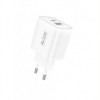 Мережевий зарядний пристрій Foneng PD30W (1xUSB, 1xType-C) White (EU52-CH)