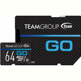 Карта пам`ятi MicroSDXC 64GB UHS-I/U3 Team Go R90/W45MB/s + SD-адаптер (TGUSDX64GU303)