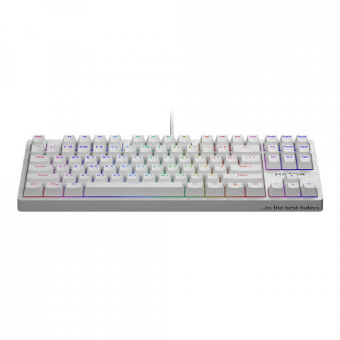 Клавіатура Hator Rockfall Evo TKL Optical Ukr White (HTK-631)
