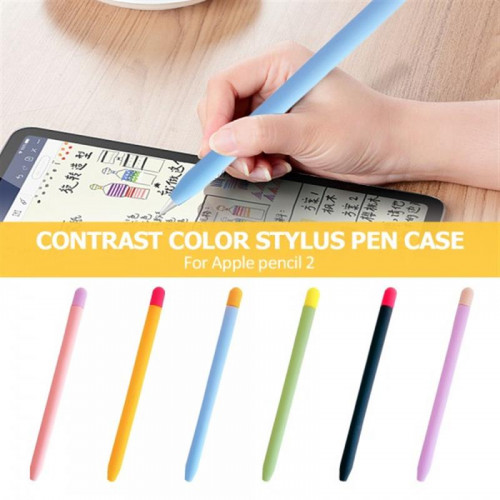 Чохол Goojodoq Matt 2 Golor TPU для стилуса Apple Pencil 2 Yellow/Pink (1005002071193896YP)