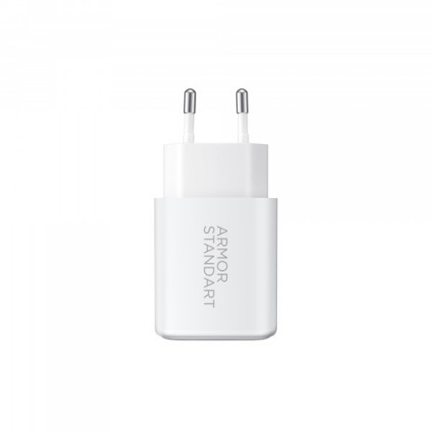 Мережевий зарядний пристрій ArmorStandart Poweraze 20W GaN Type-C + USB-A White (ARM87066)