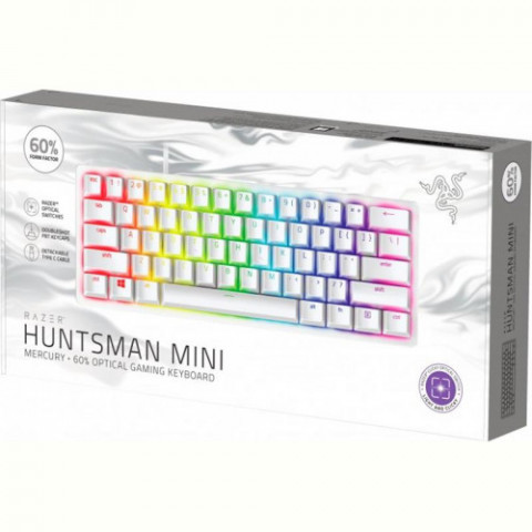 Клавіатура Razer Huntsman Mini Mercury Red Switch White (RZ03-03392200-R3R1)