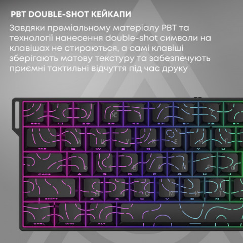 Ігрова магнітна клавіатура Ajazz AK680 V2 Ice Island Magnetic Switch (AK680-V2-I-S-W) Купити в Україні